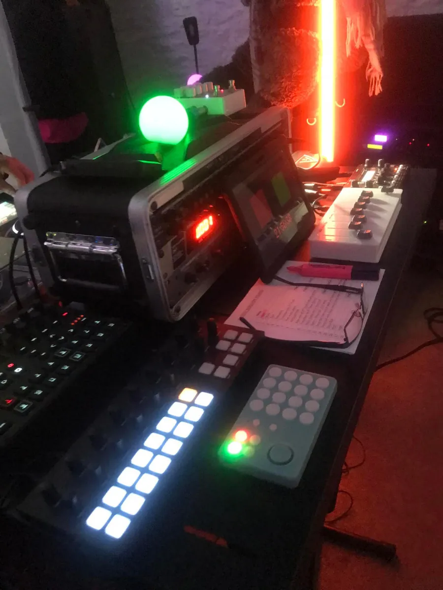 Sensonic. 2 July 2022, Sensonic, Frome. Andrew Shackleton’s setup.